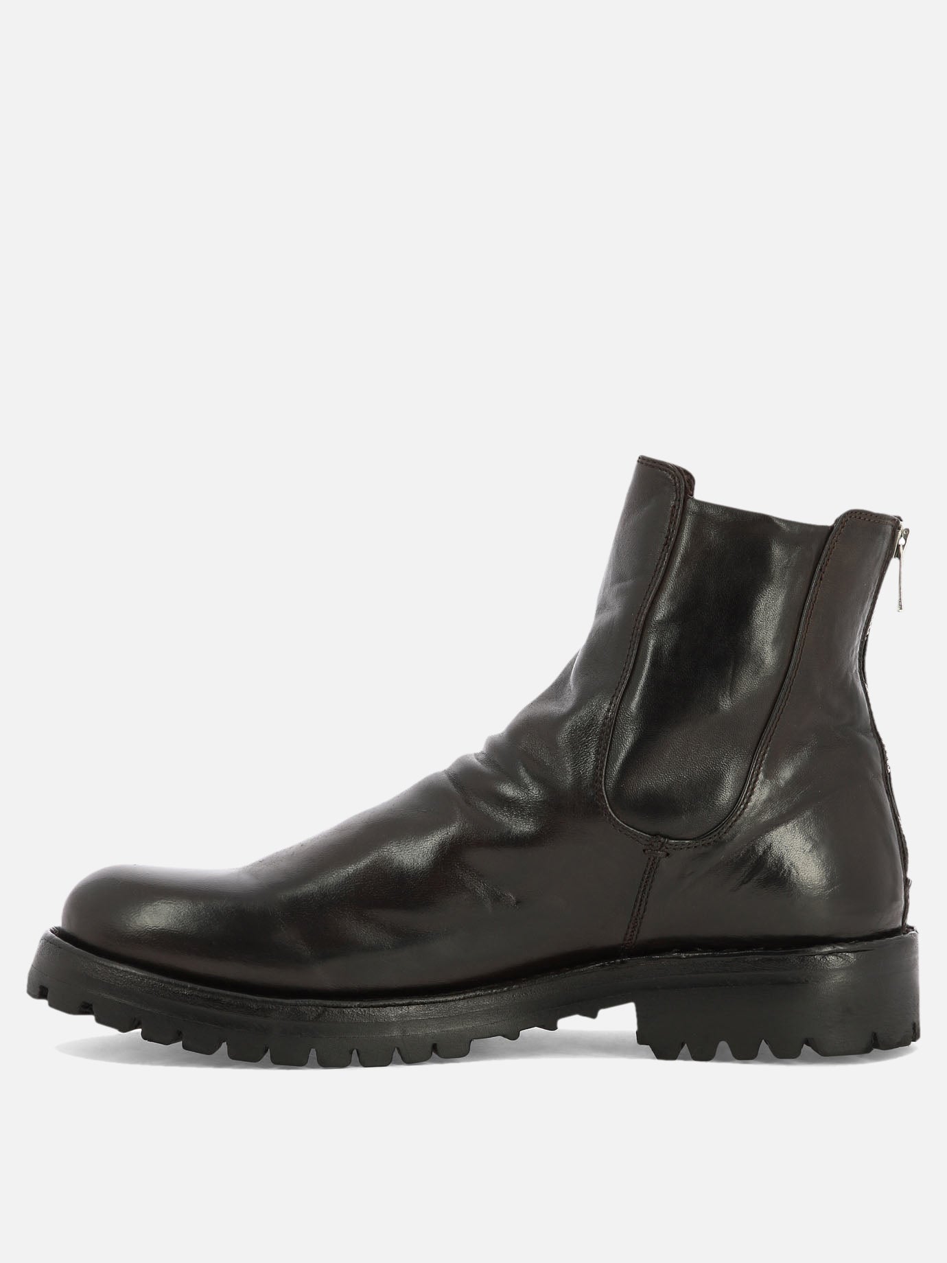 Zipped boots 100% pelle - 100% gomma  Brown - Officine Creative Men | PDP | VIETTI Online Store | Zoom-Modal_3
