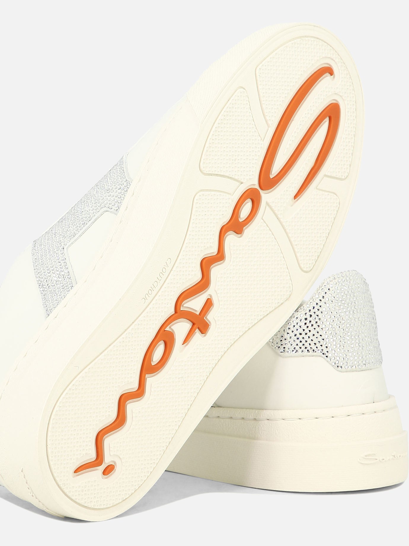 Low top sneakers 100% leather - 100% rubber  White - Santoni Women | PDP | VIETTI Online Store | thumbnail_5
