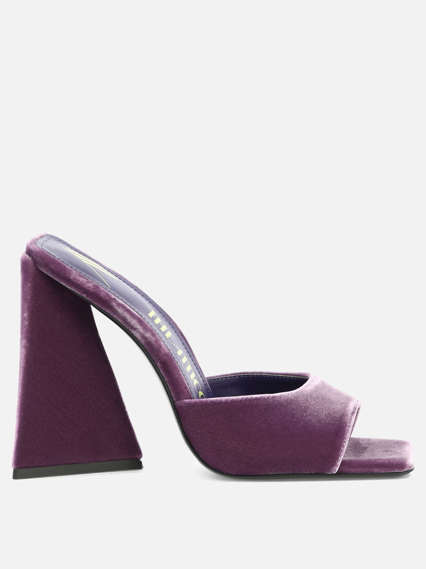 Heeled sandals 100% velluto - 100% cuoio  Purple - The Attico Women | PDP | VIETTI Online Store | thumbnail