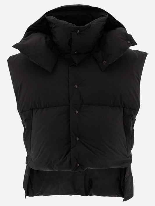 Alaïa Oversize asymmetric down vest Black