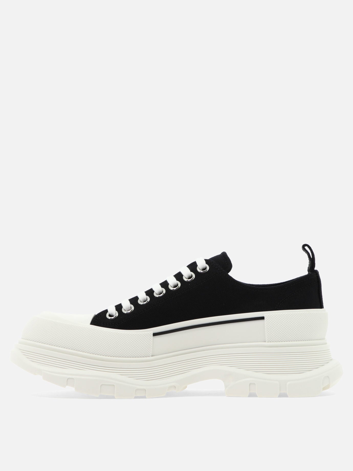Low top sneakers 100% cotton - 100% rubber  Black - Alexander McQueen Men | PDP | VIETTI Online Store | Zoom-Modal_3
