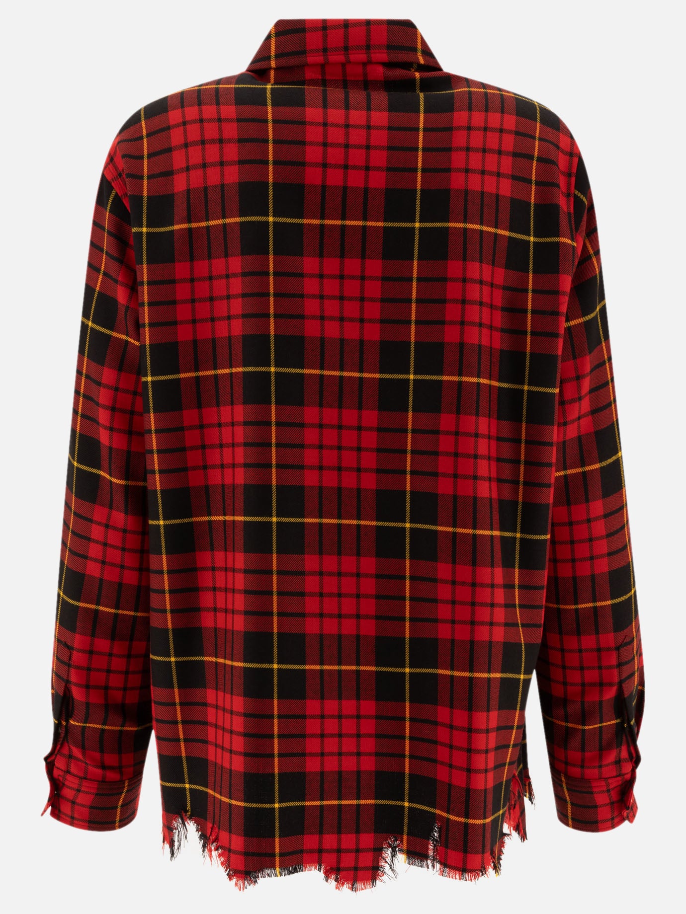 Overshirt tartan ad effetto consumato