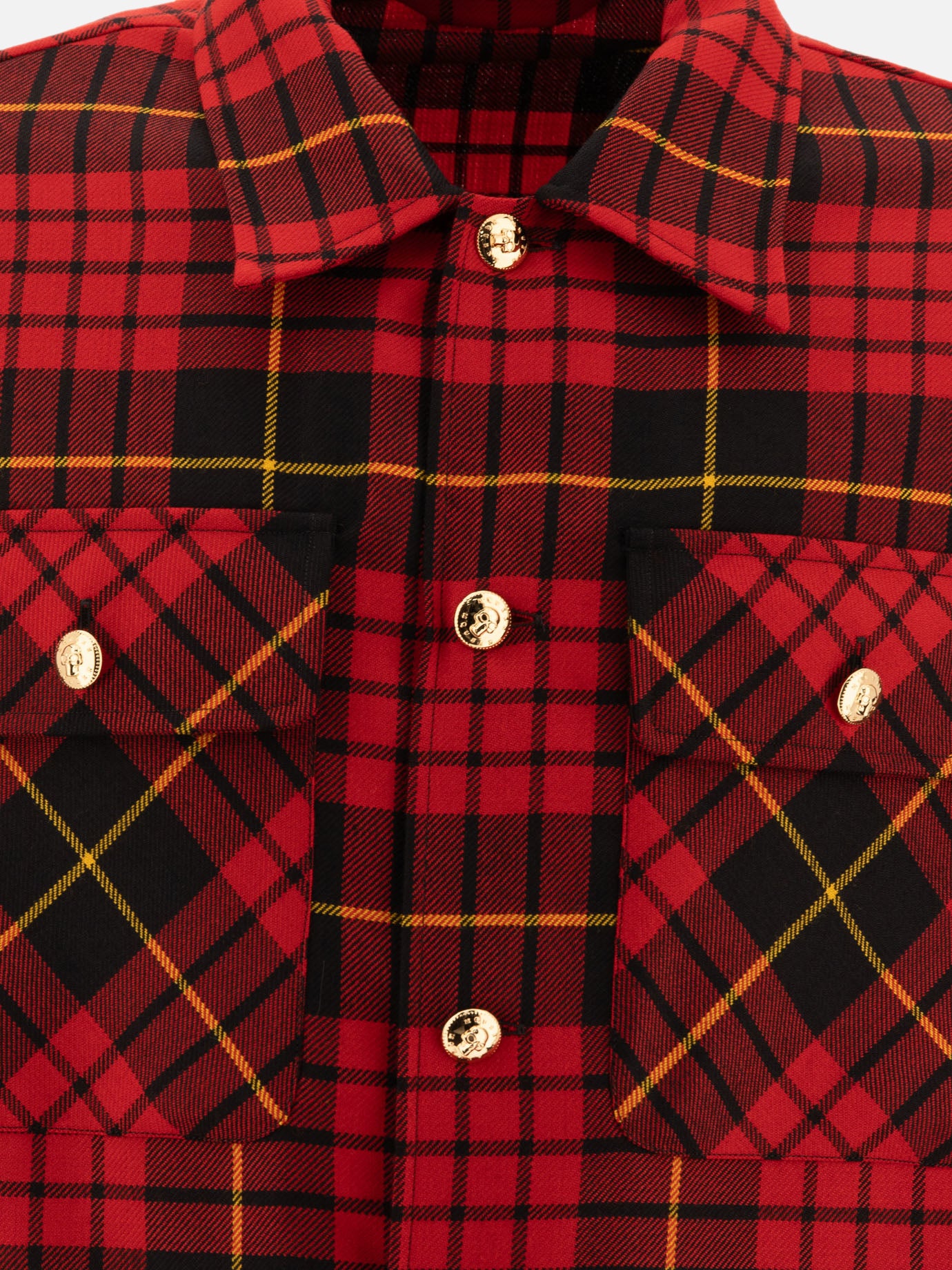 Overshirt tartan ad effetto consumato