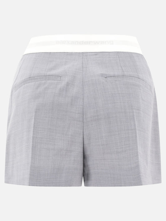 Formal shorts Solid colour  Grey - Alexander Wang Women | PLP | VIETTI Online Store | 2

