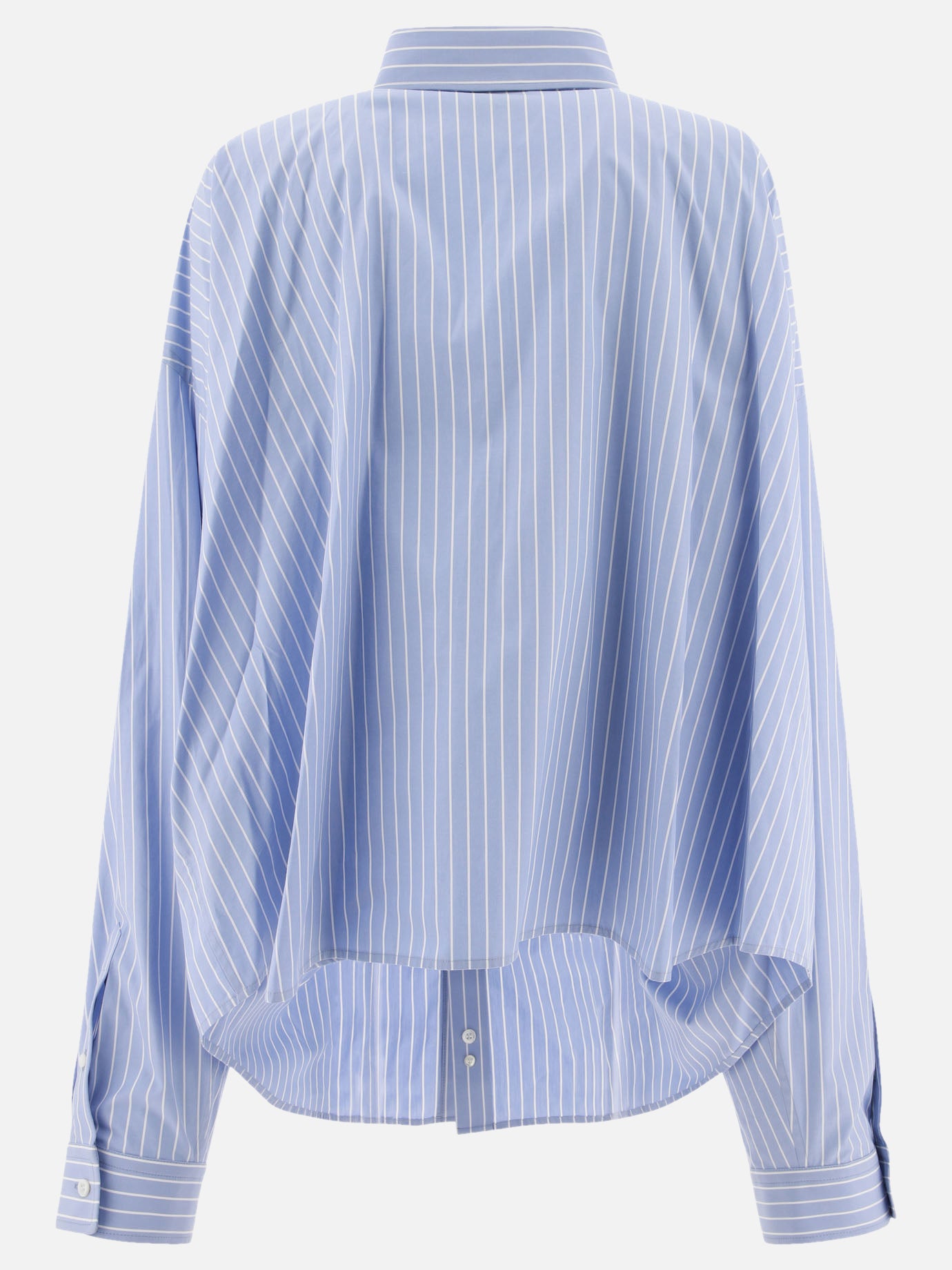 Striped shirt with embroidered logo