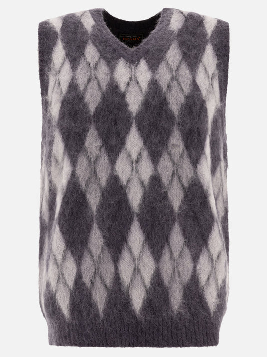 Beams Plus "Argyle" vest 15797019_S Grey 1