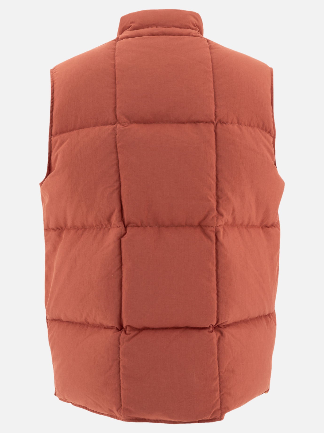 Beams Plus Oxford nylon sleeveless down jacket Red