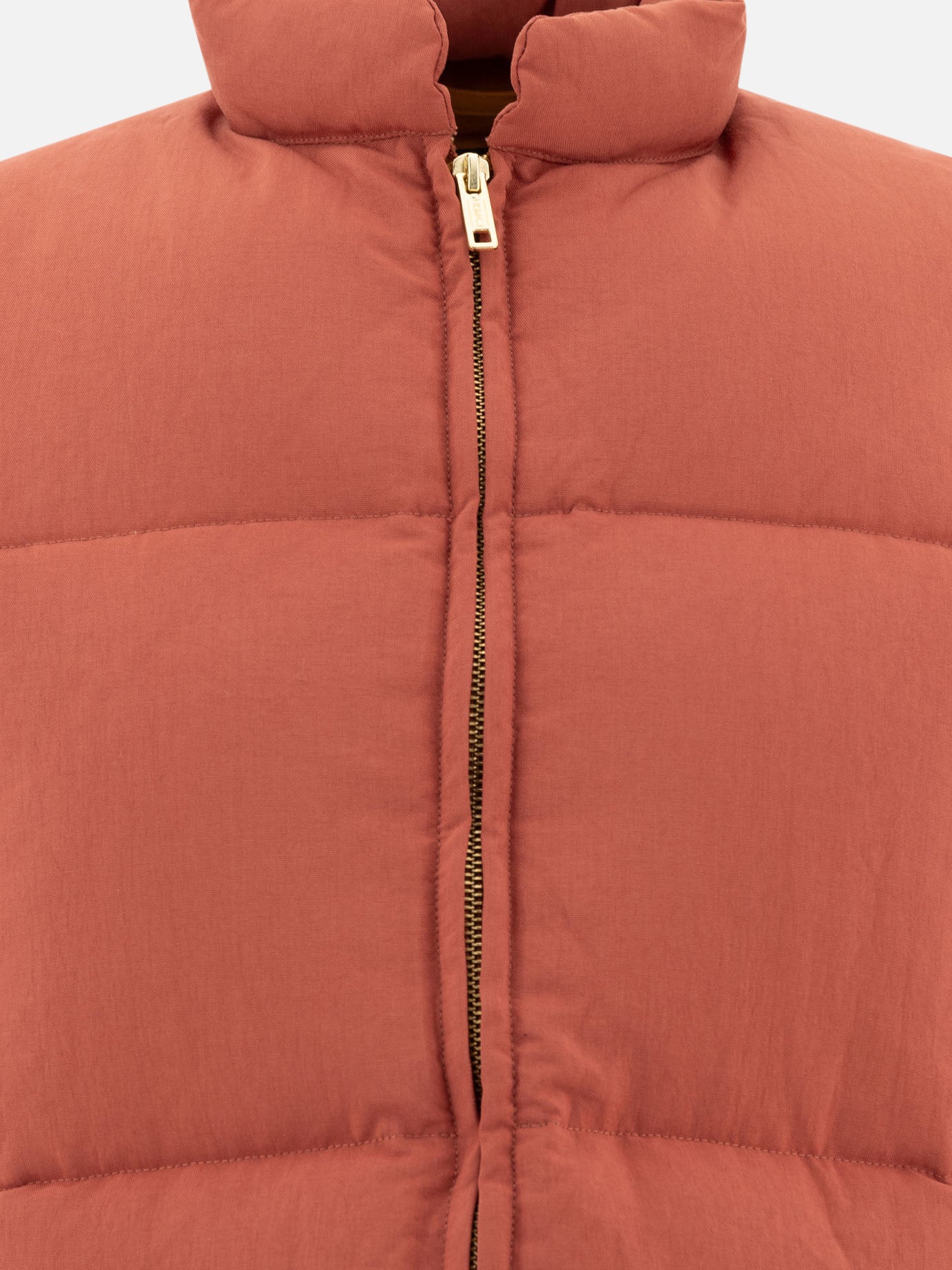 Beams Plus Oxford nylon sleeveless down jacket Red