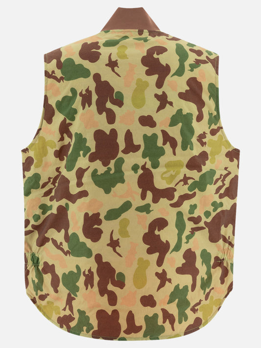 Beams Plus Gilet "Work" reversibile 11706988_M Green 2