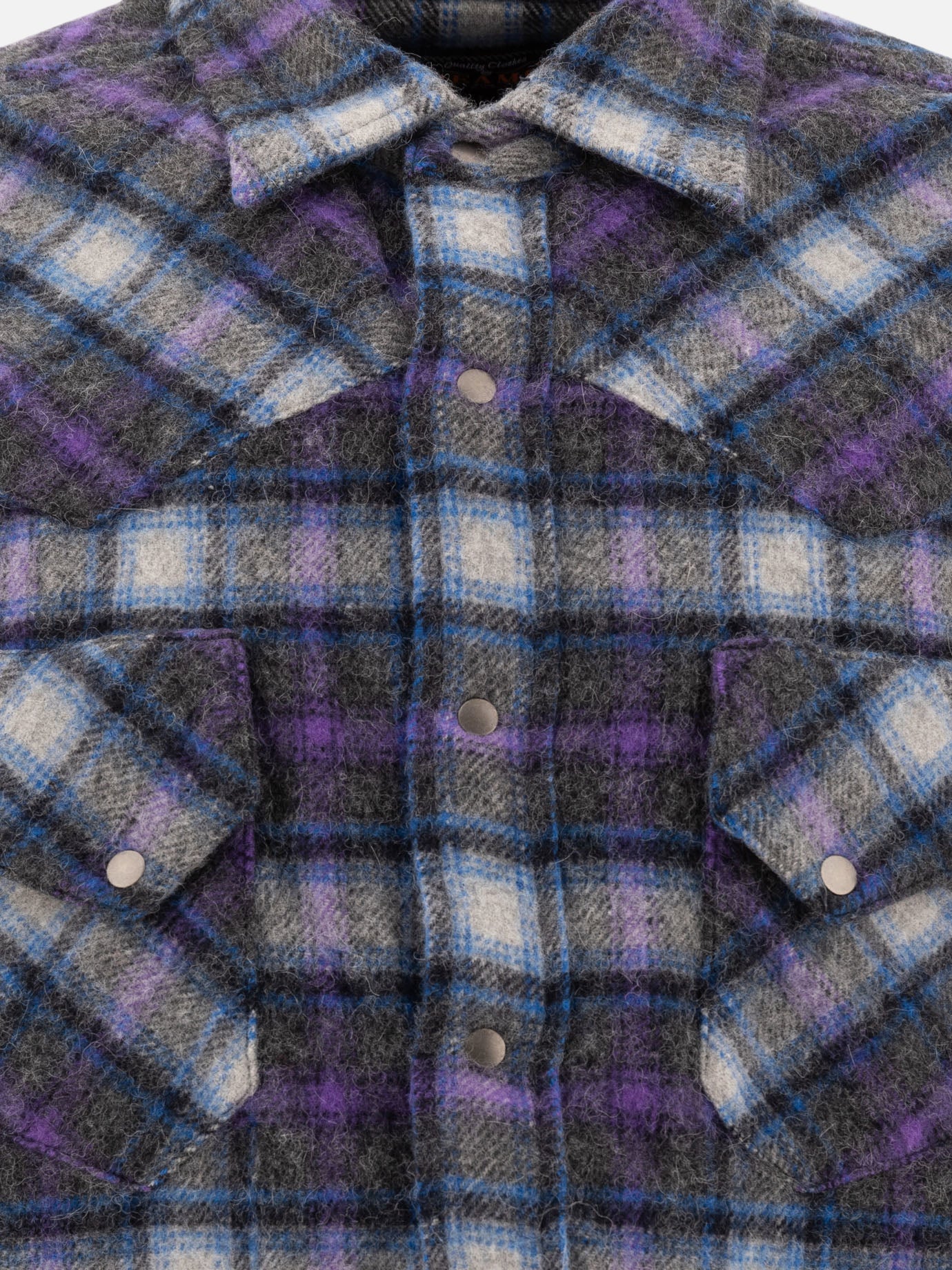 Beams Plus &quot;Western&quot; shirt 16290348_S Purple thumbnail_3