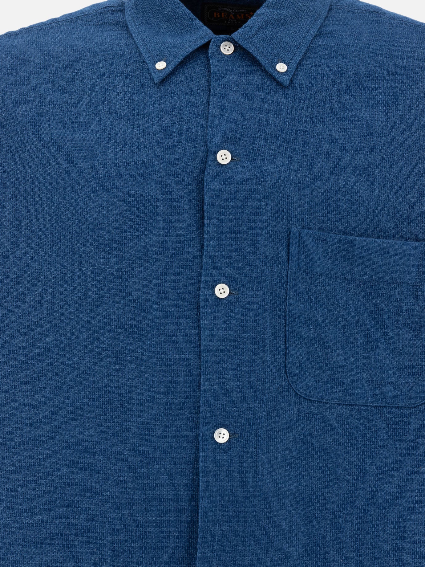 Beams Plus "Panama" Shirt Blue