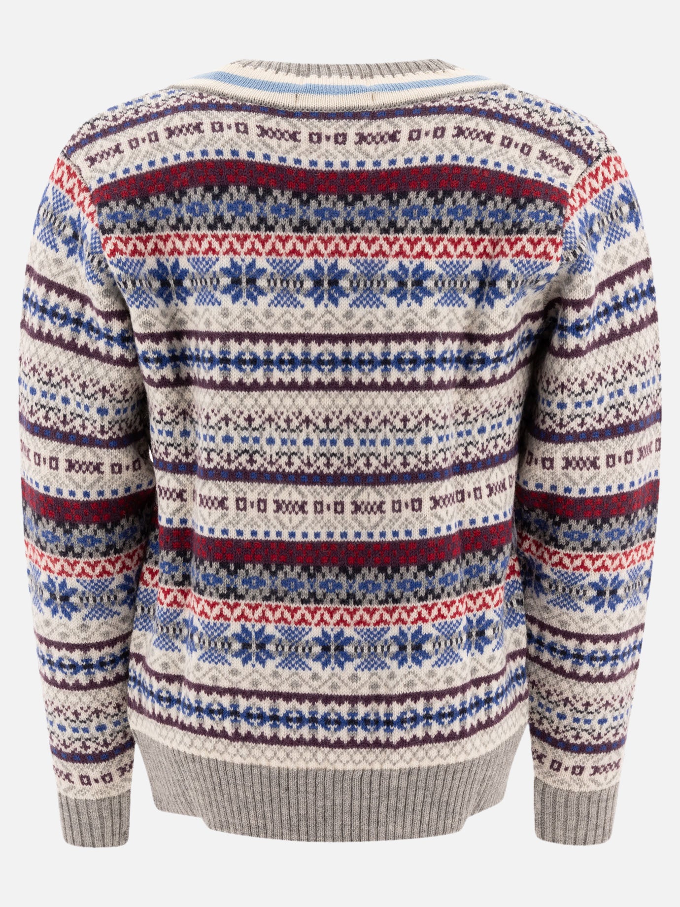 Beams Plus "Fair Isle" Sweater Grey