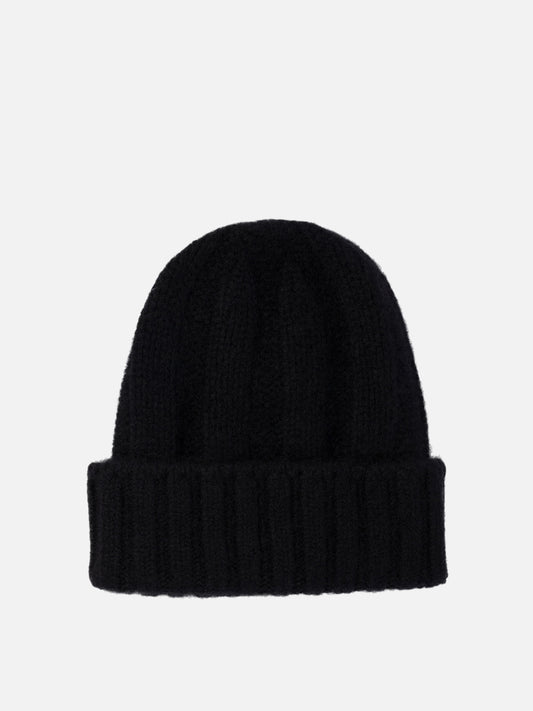 Beams Plus Berretto a coste in cashmere 11205563_UNI Black 2
