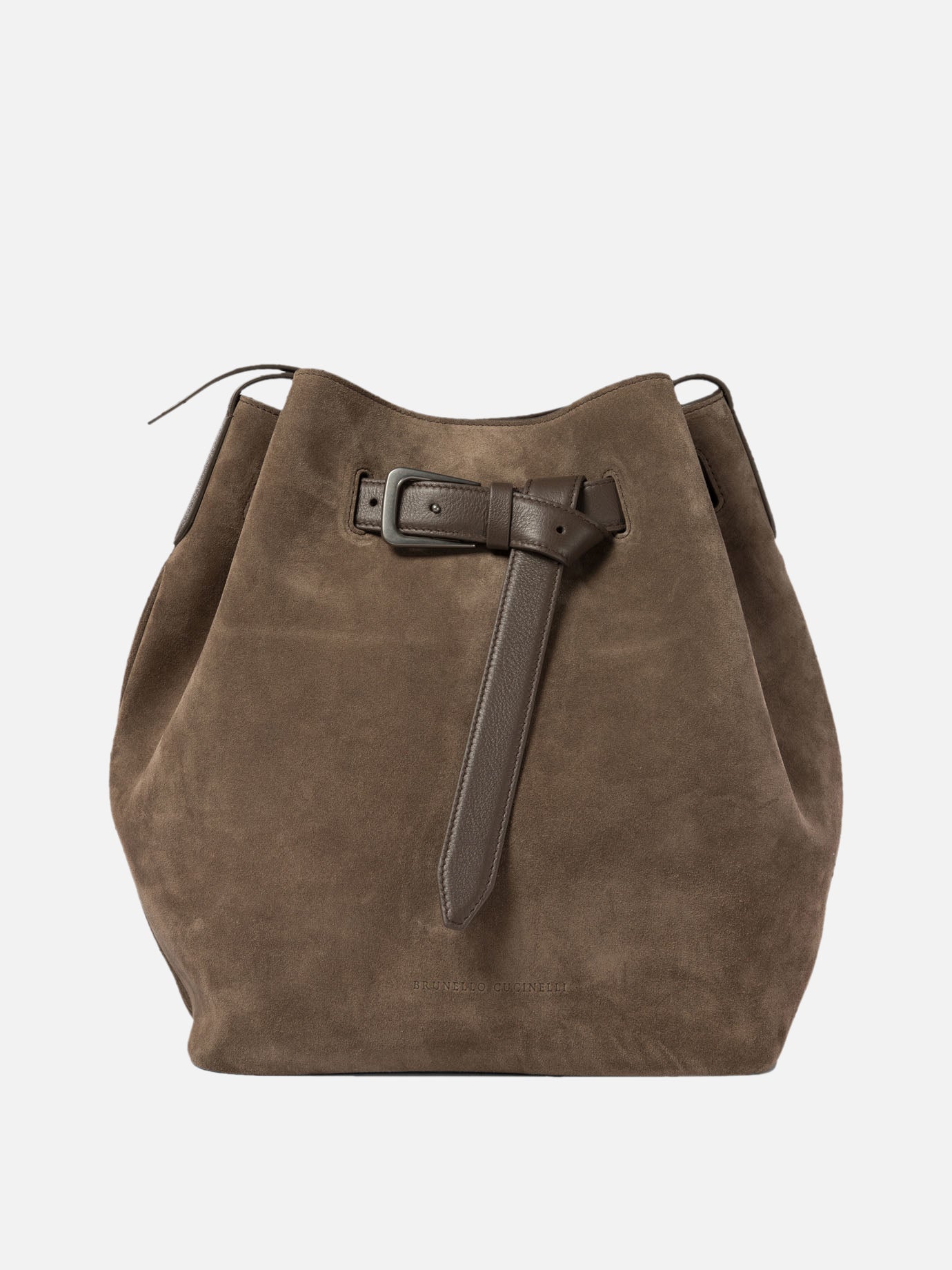 "Buckle" bucket bag