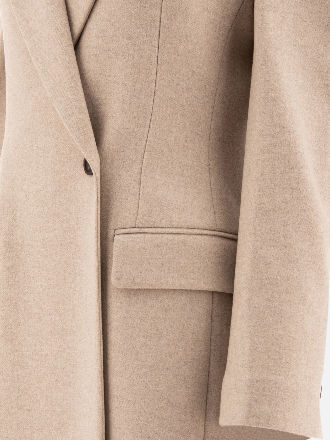 Long coats Solid colour  Beige - Brunello Cucinelli Women | PDP | VIETTI Online Store | Zoom-Modal_4
