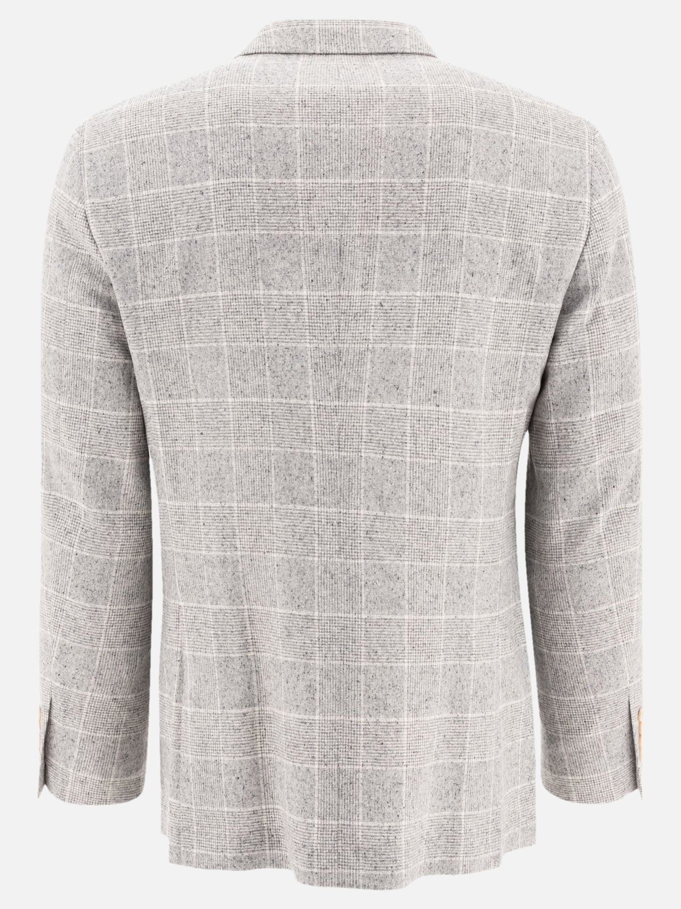 Brunello Cucinelli Deconstructed Prince of Wales blazer Grey