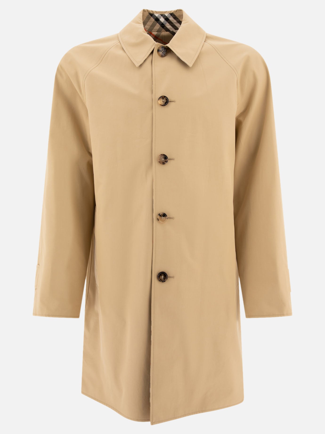 Raincoats & Trench coats Solid colour  Beige - Burberry Men | PDP | VIETTI Online Store | Zoom-Modal
