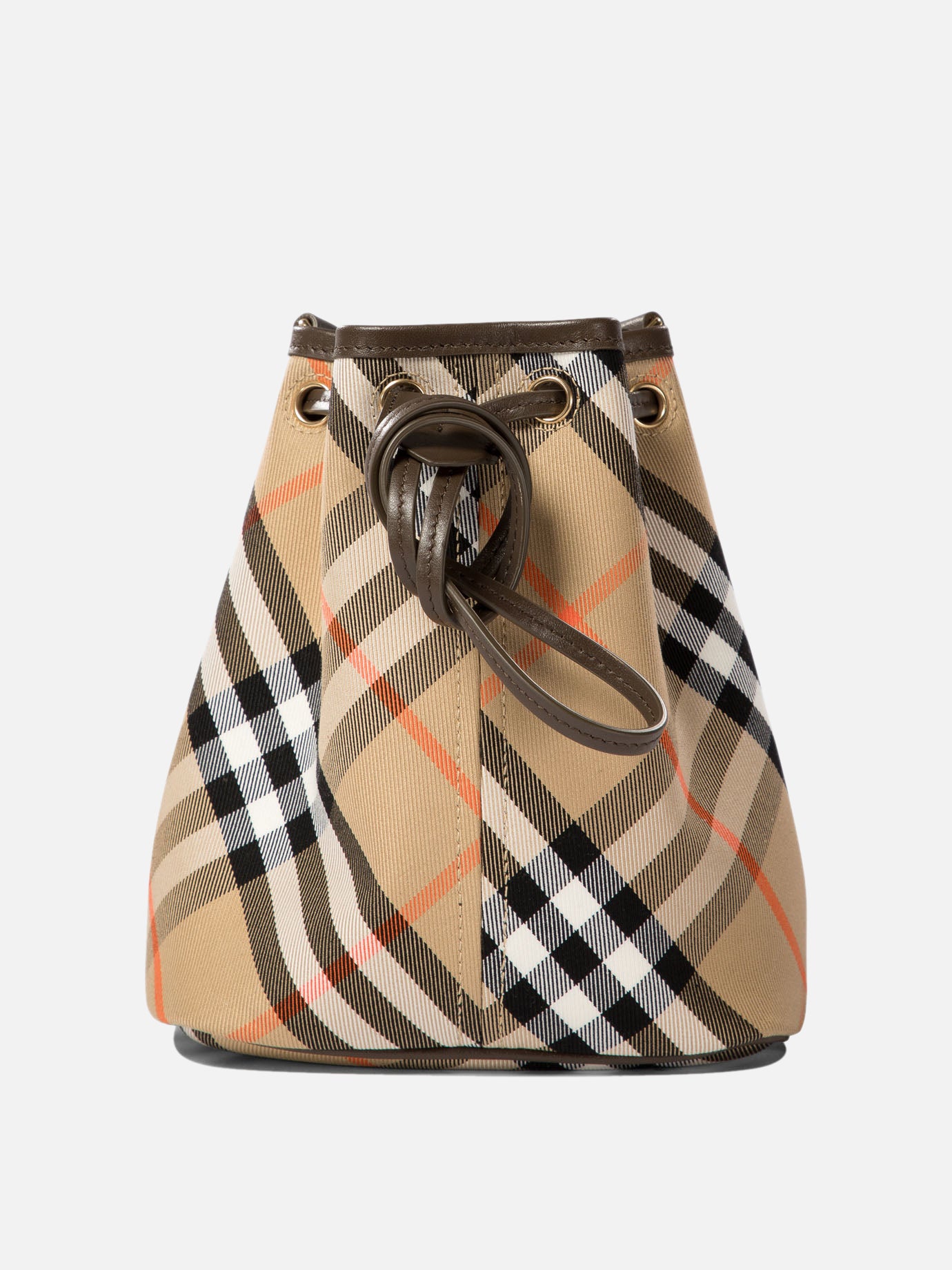 Burberry "Check mini" bucket bag Beige