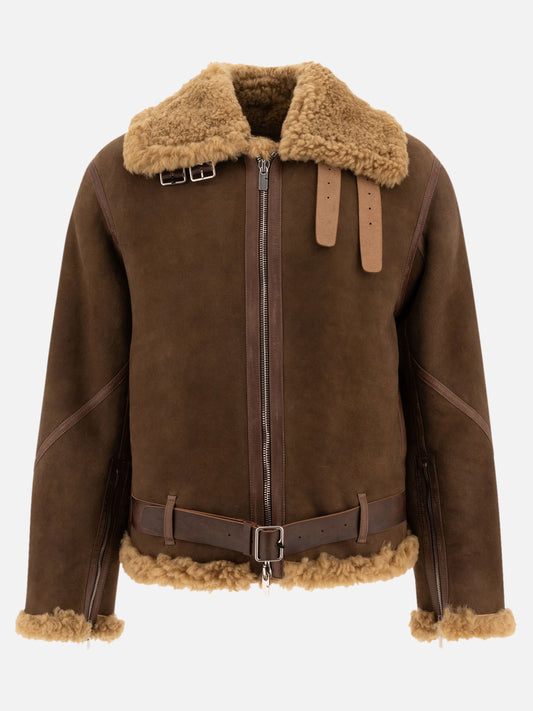 Shearling jackets Solid colour  Brown - Burberry Men | PLP | VIETTI Online Store 
