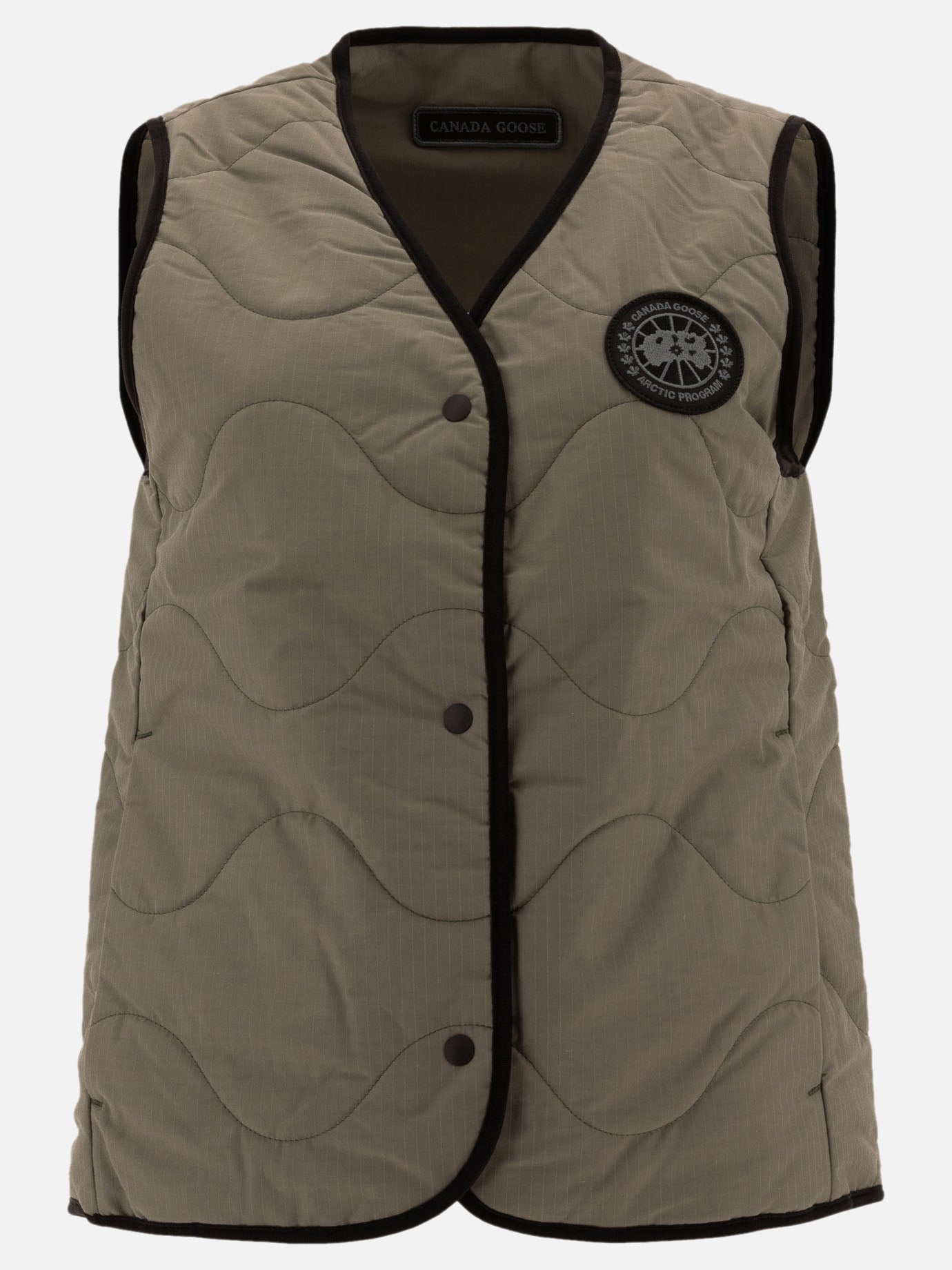 Giacche smanicate Solid colour  Verde - Canada Goose Donna | PDP | VIETTI Online Store | thumbnail