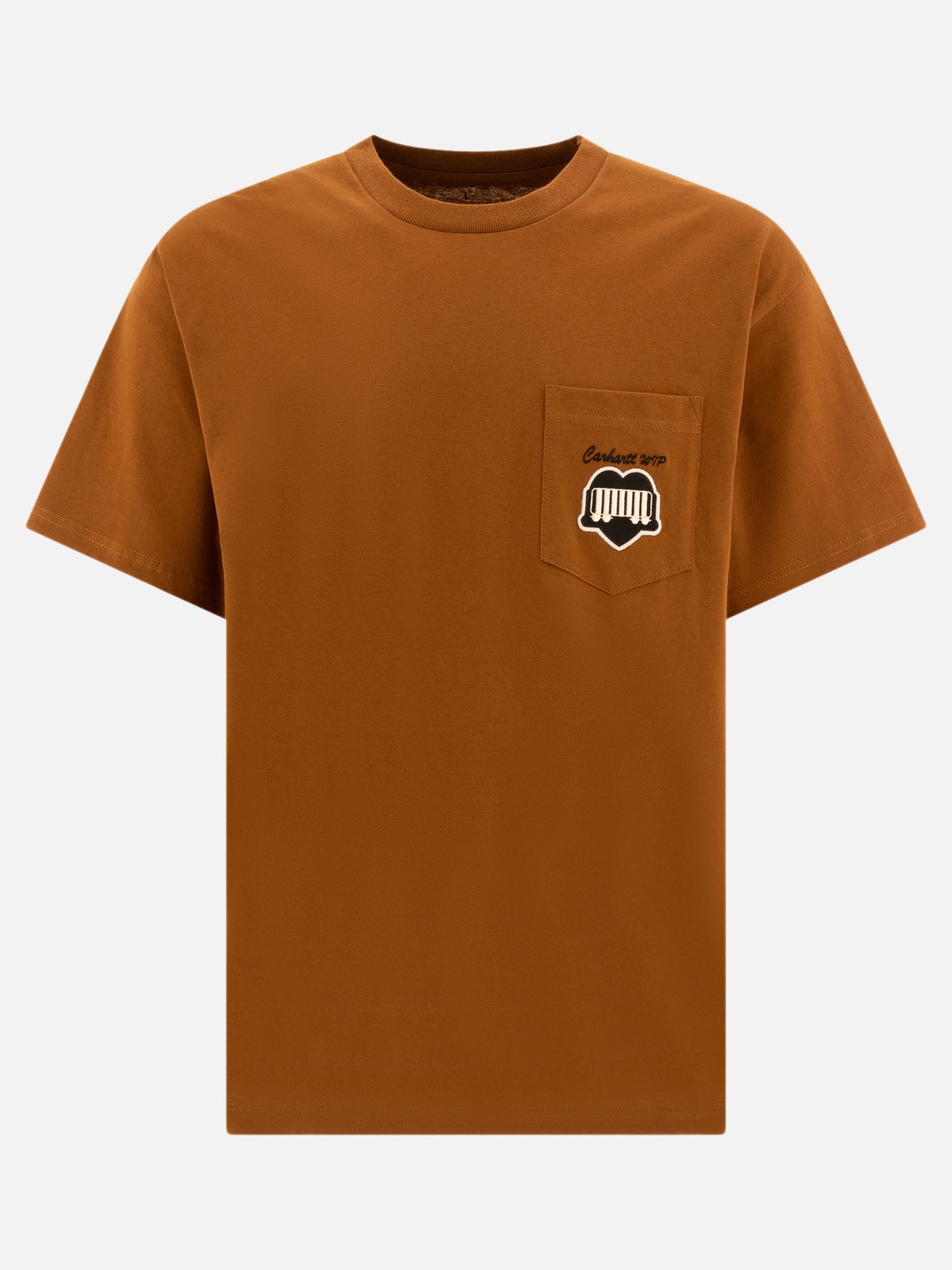 Carhartt WIP "Heart Train Pocket" t-shirt Brown