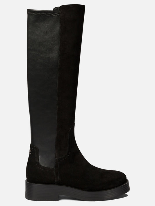 Casadei Boots with suede inserts Black