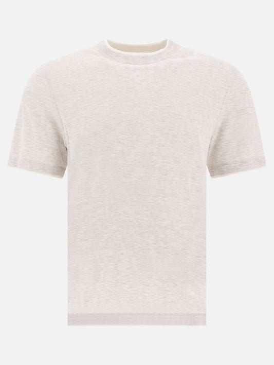 Crewneck t-shirts Solid colour  Grey - Brunello Cucinelli Women | PLP | VIETTI Online Store 
