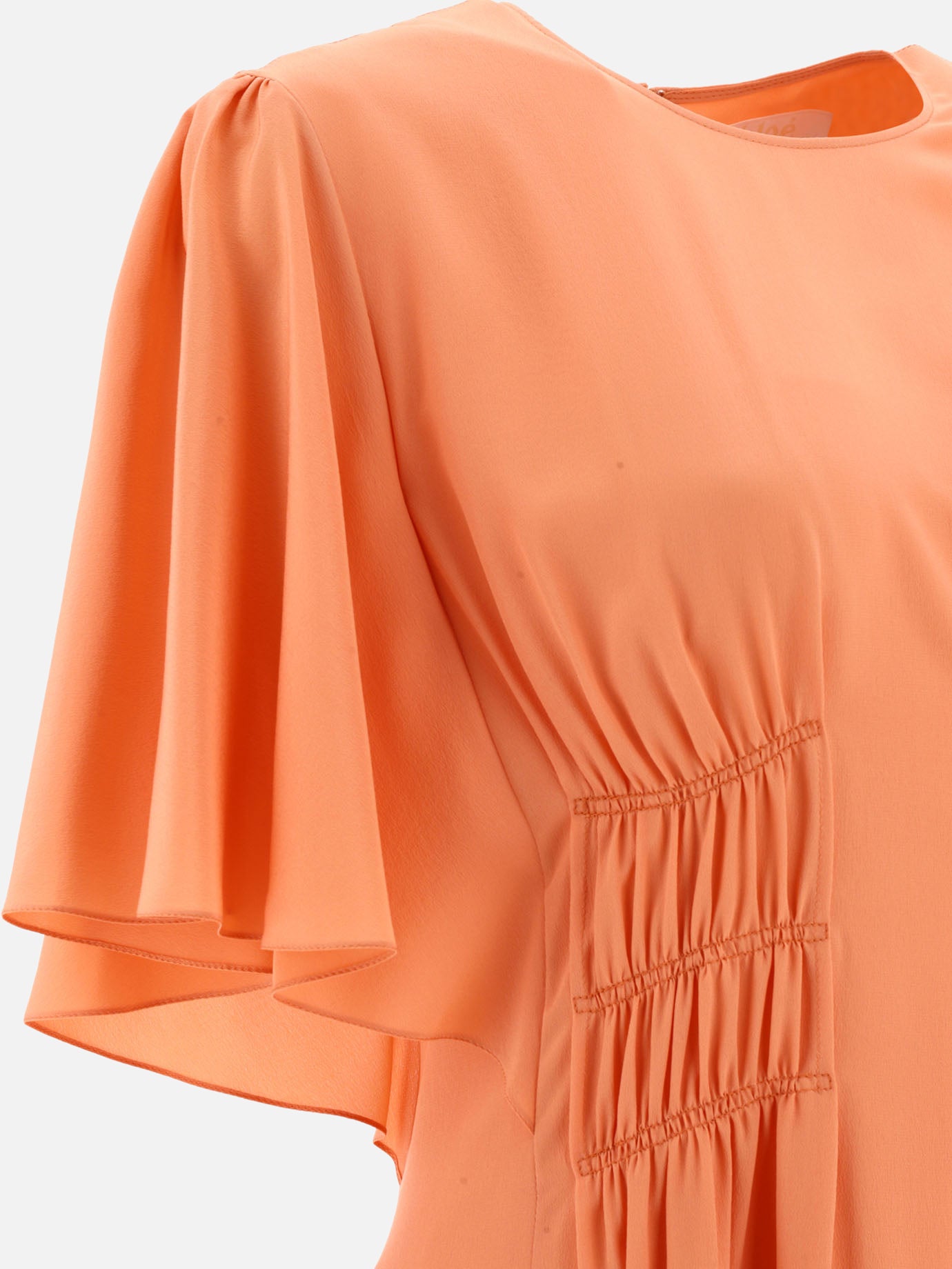 Abiti midi Solid colour  Arancione - Chloé Donna | PDP | VIETTI Online Store | thumbnail_4