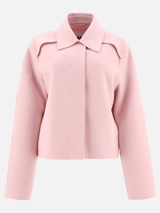 Overshirt jackets Solid colour  Pink - Jil Sander Women | PDP | VIETTI Online Store 
