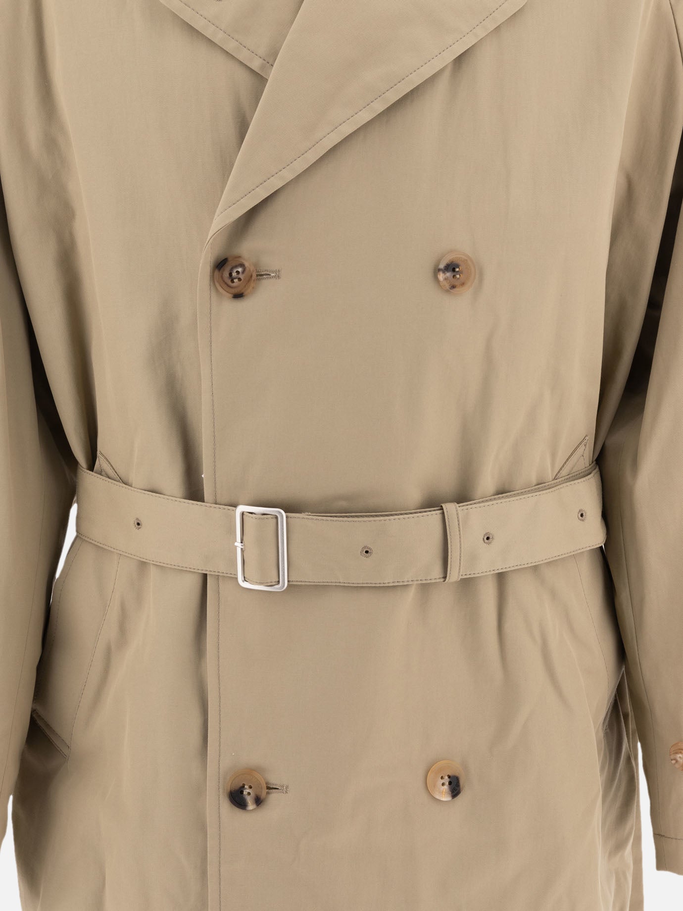 Belted trench coat