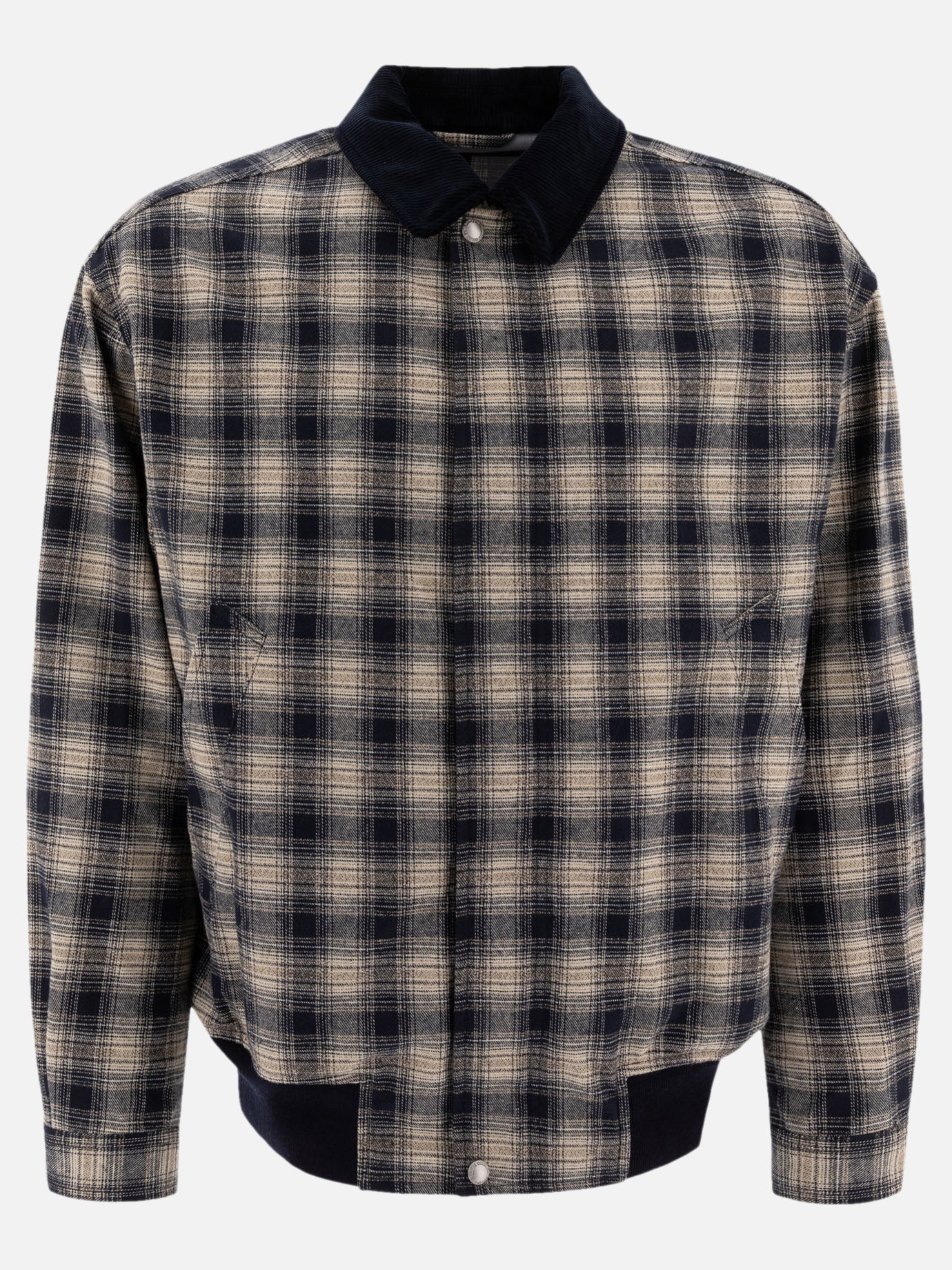 Comme Des Garçons Homme Check bomber jacket Blue