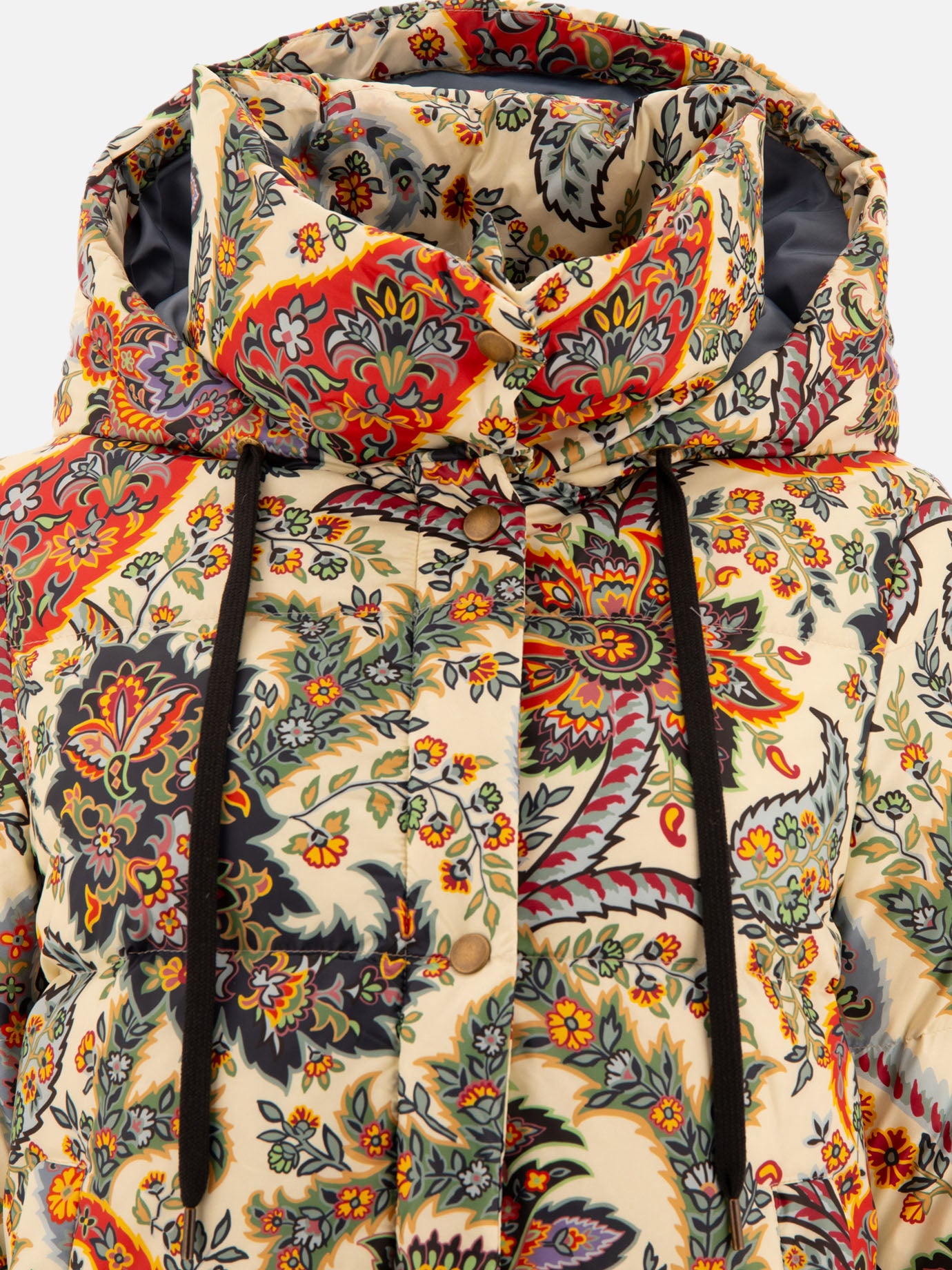 Paisley-print down jacket