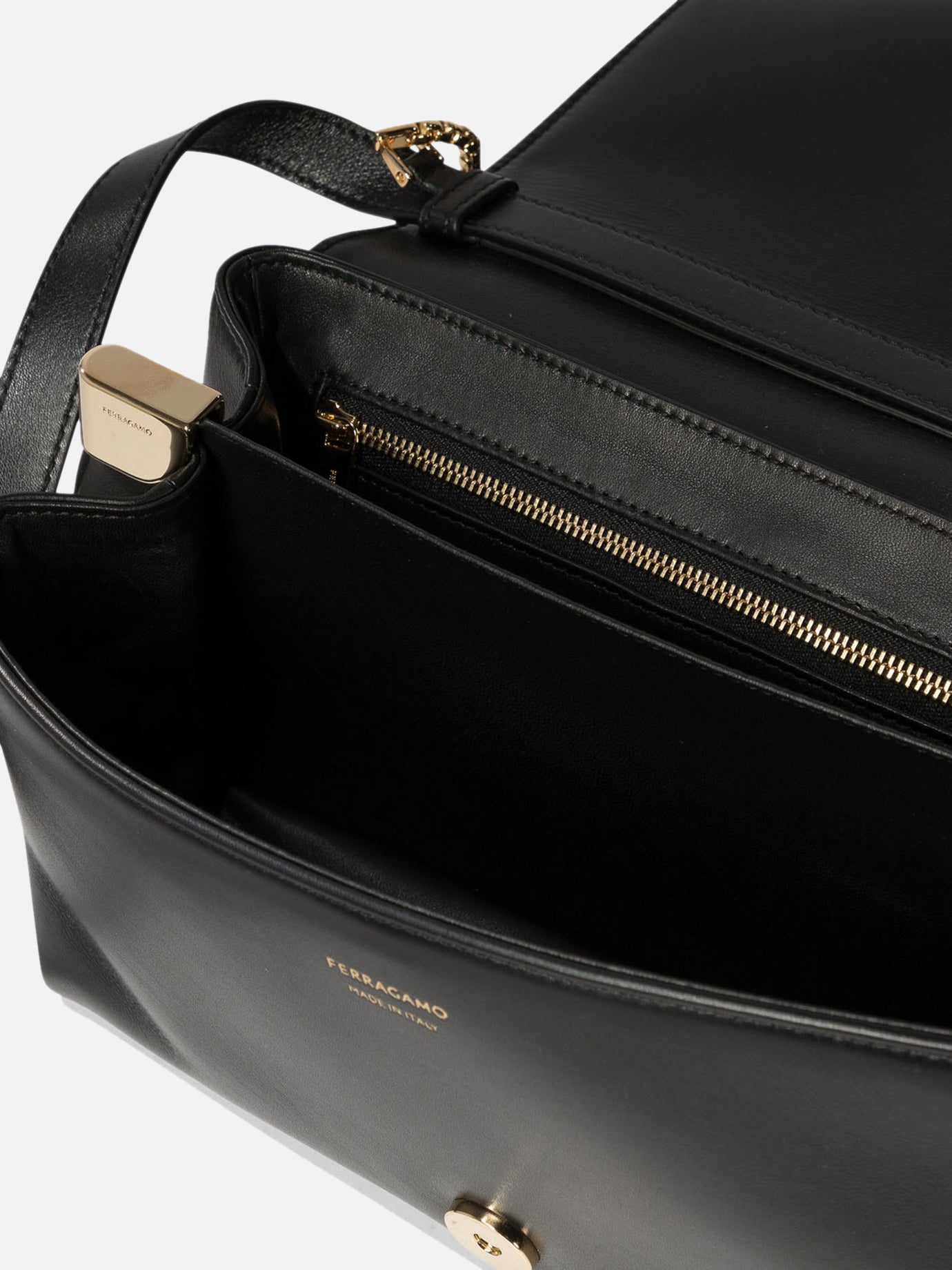 Ferragamo Crossbody bag with flap Black