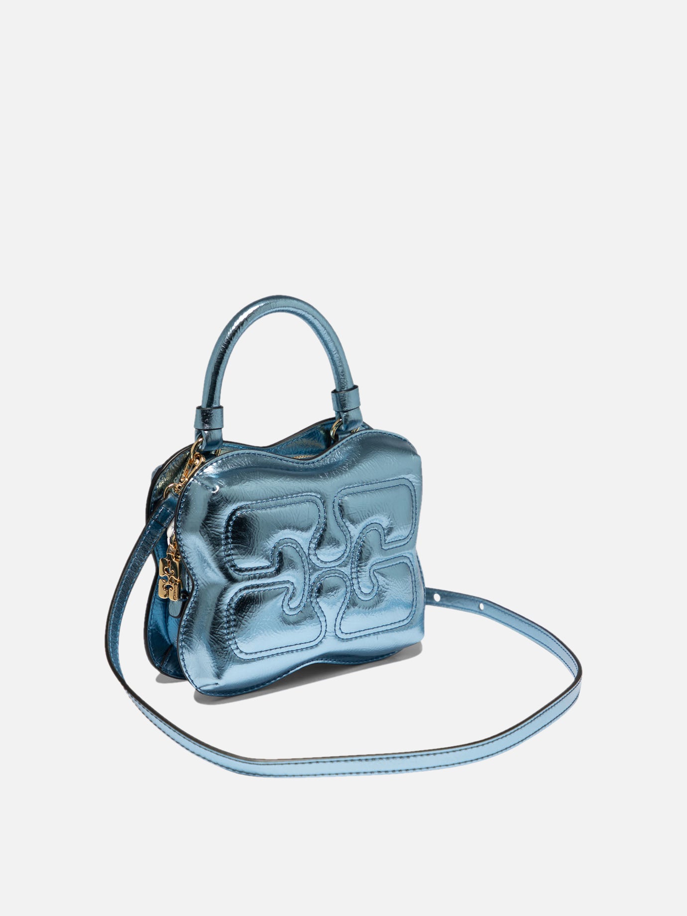 Ganni "Small Butterfly" handbag Blue