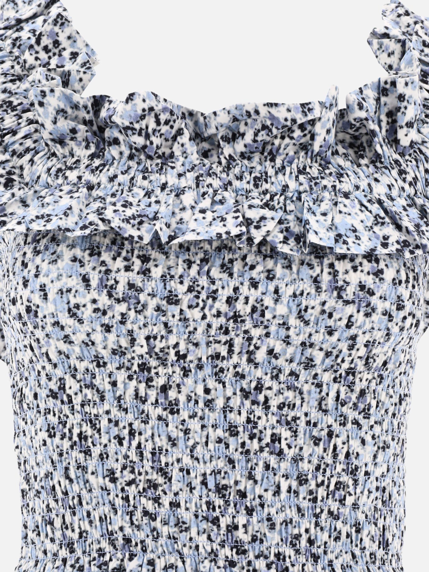 Casual tops Floral  Light blue - Ganni Women | PDP | VIETTI Online Store | Zoom-Modal_3
