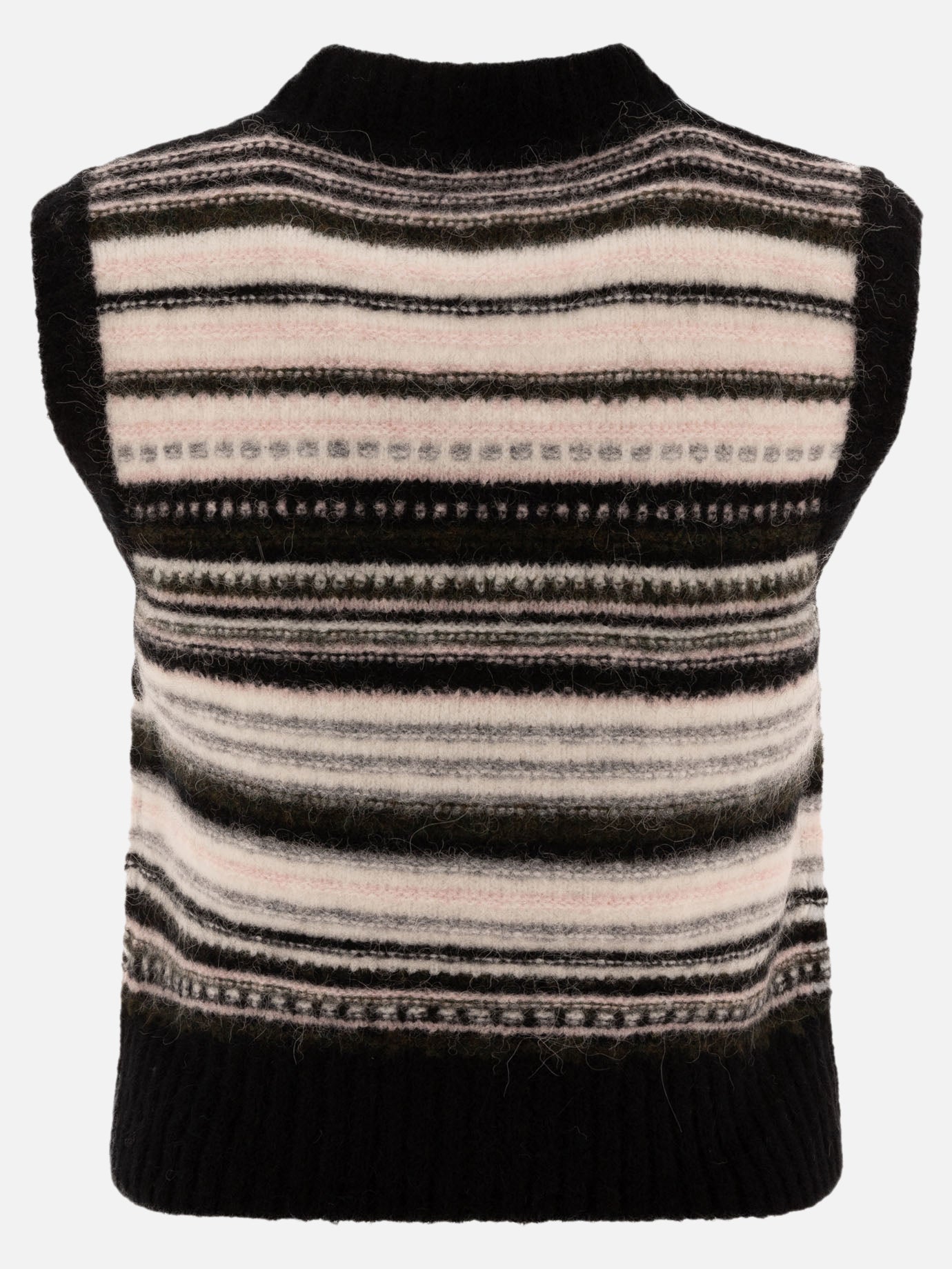 Ganni "Fair Isle" vest Black