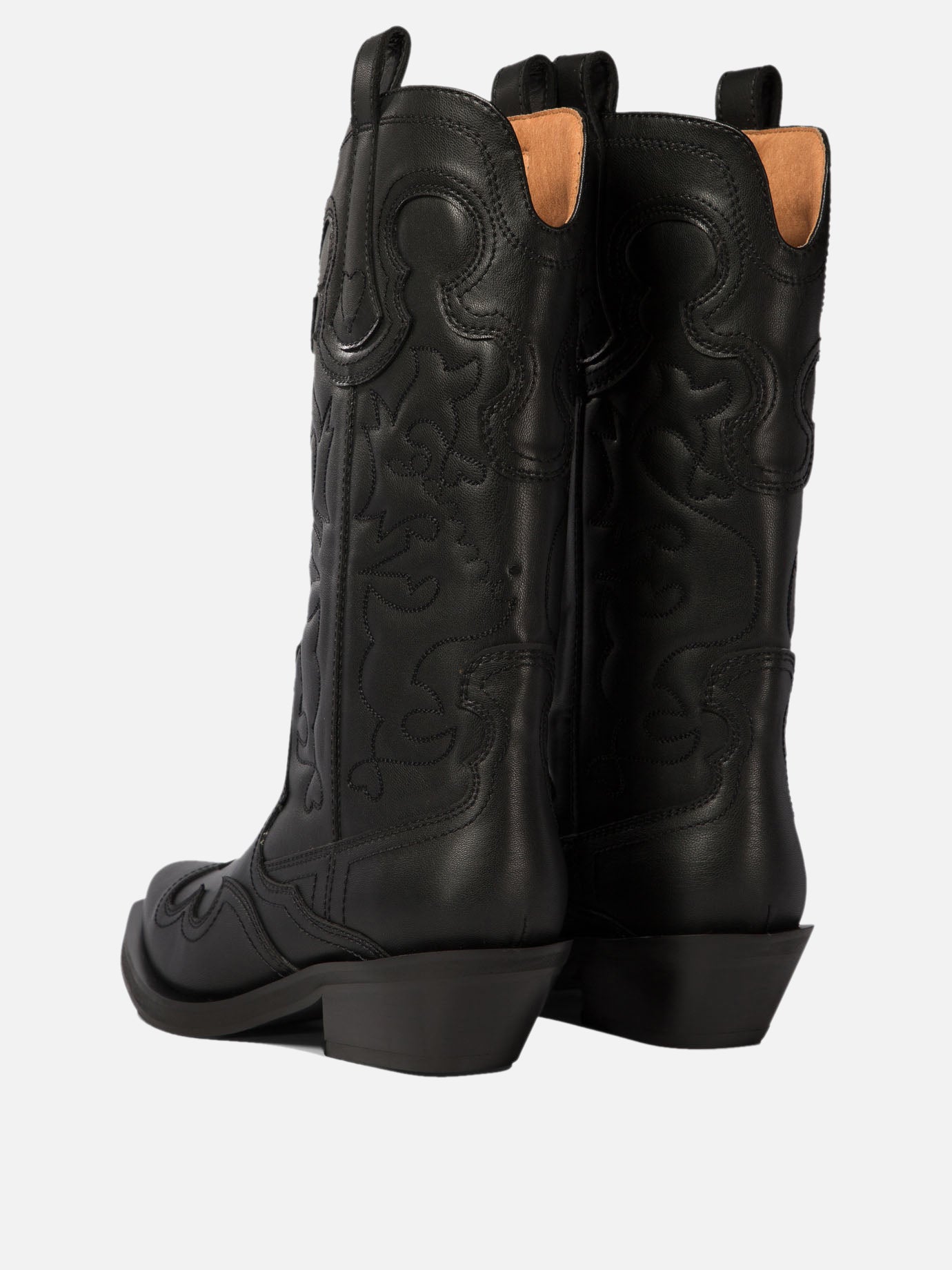 Cowboy 100% polyuretane - 100% rubber  Black - Ganni Women | PDP | VIETTI Online Store | Zoom-Modal_4
