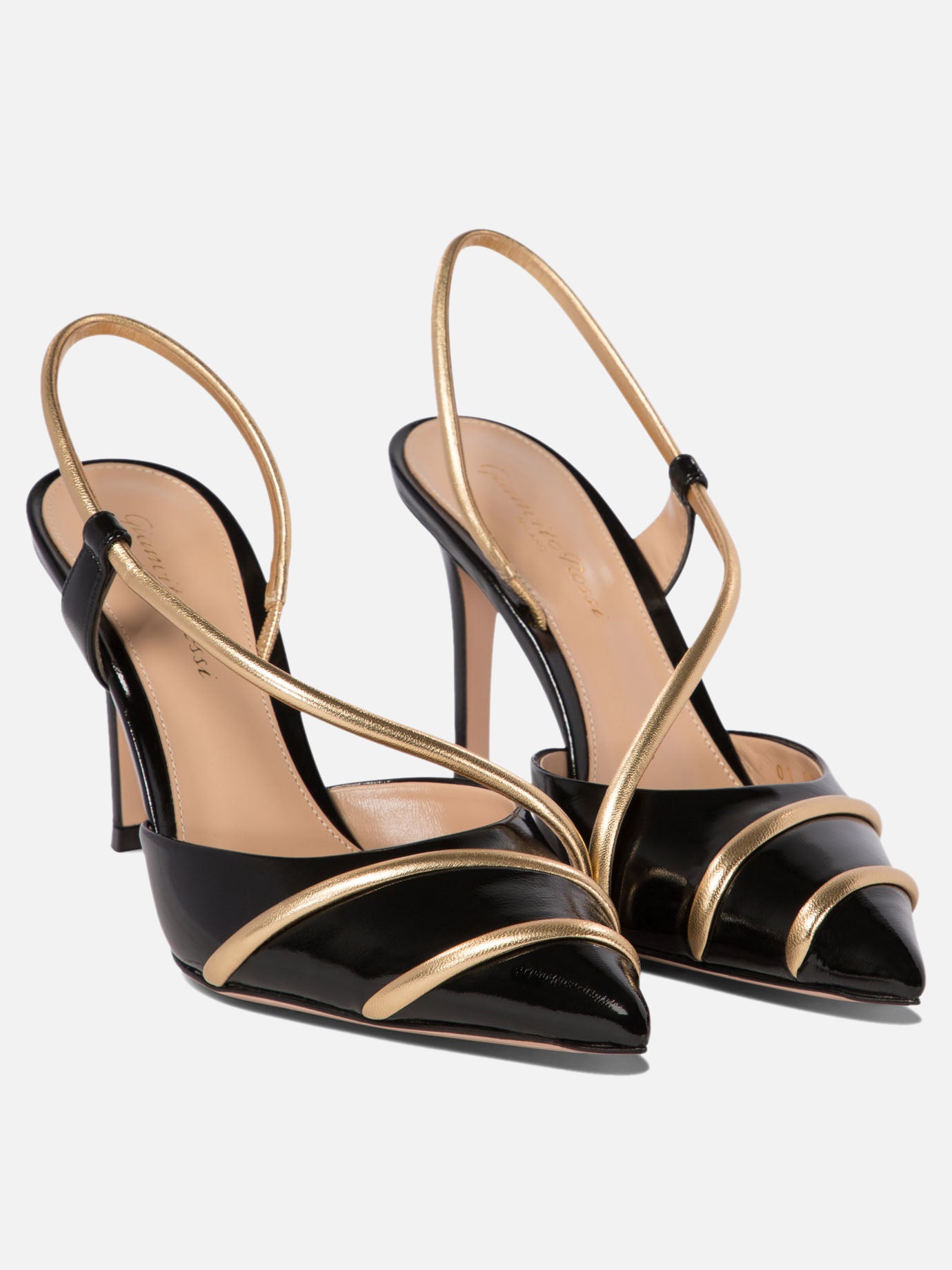 Slingback in pelle