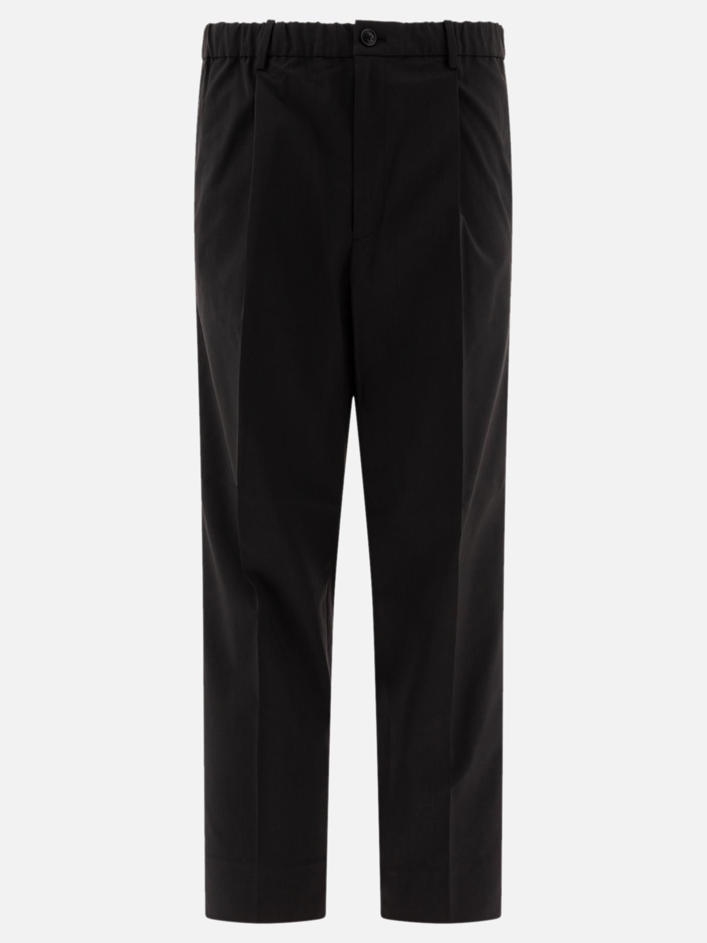 "Wool Blend Twill One Tuck" trousers