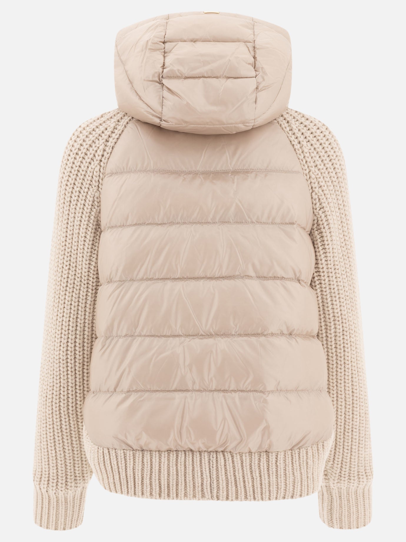 Herno Down jacket with wool inserts Beige