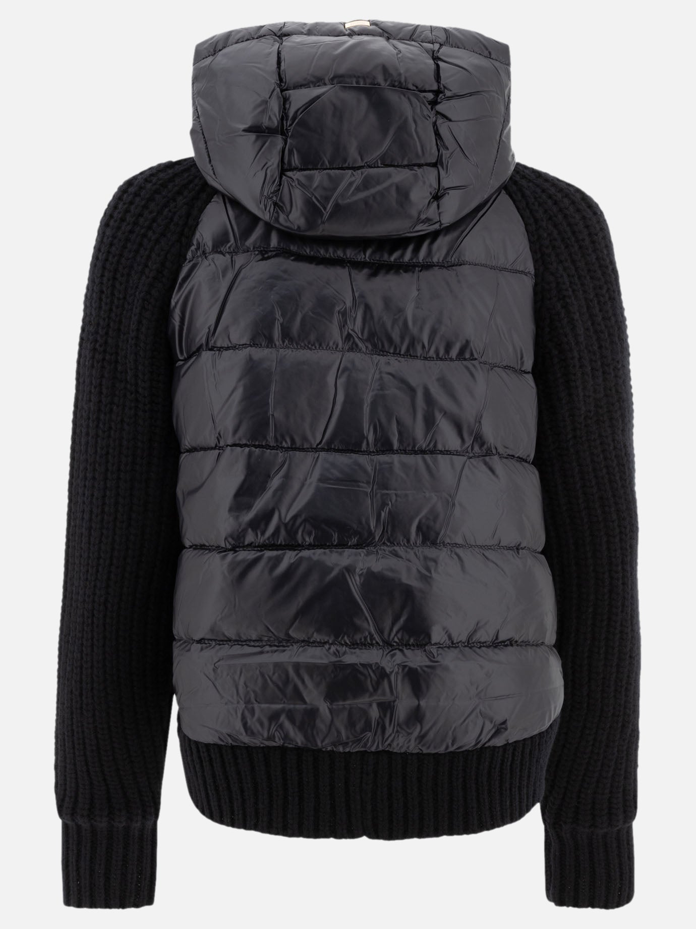 Herno Down jacket with wool inserts Black