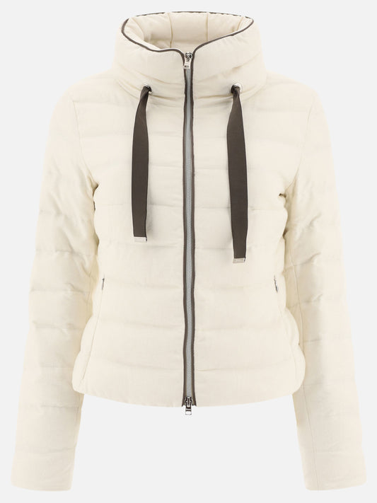 Cashmere and silk down jacket