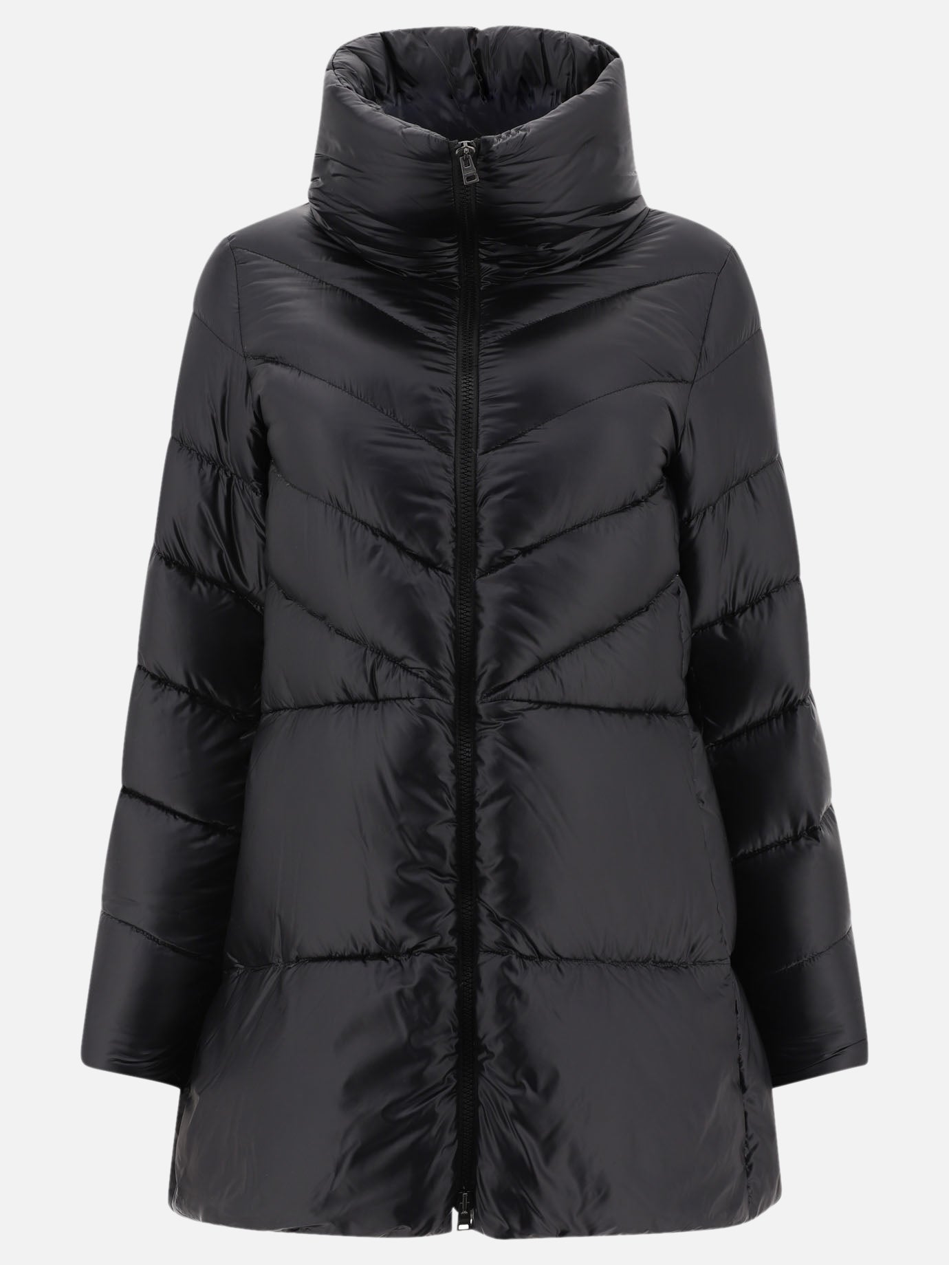 Down coats Solid colour  Black - Herno Women | PDP | VIETTI Online Store | thumbnail