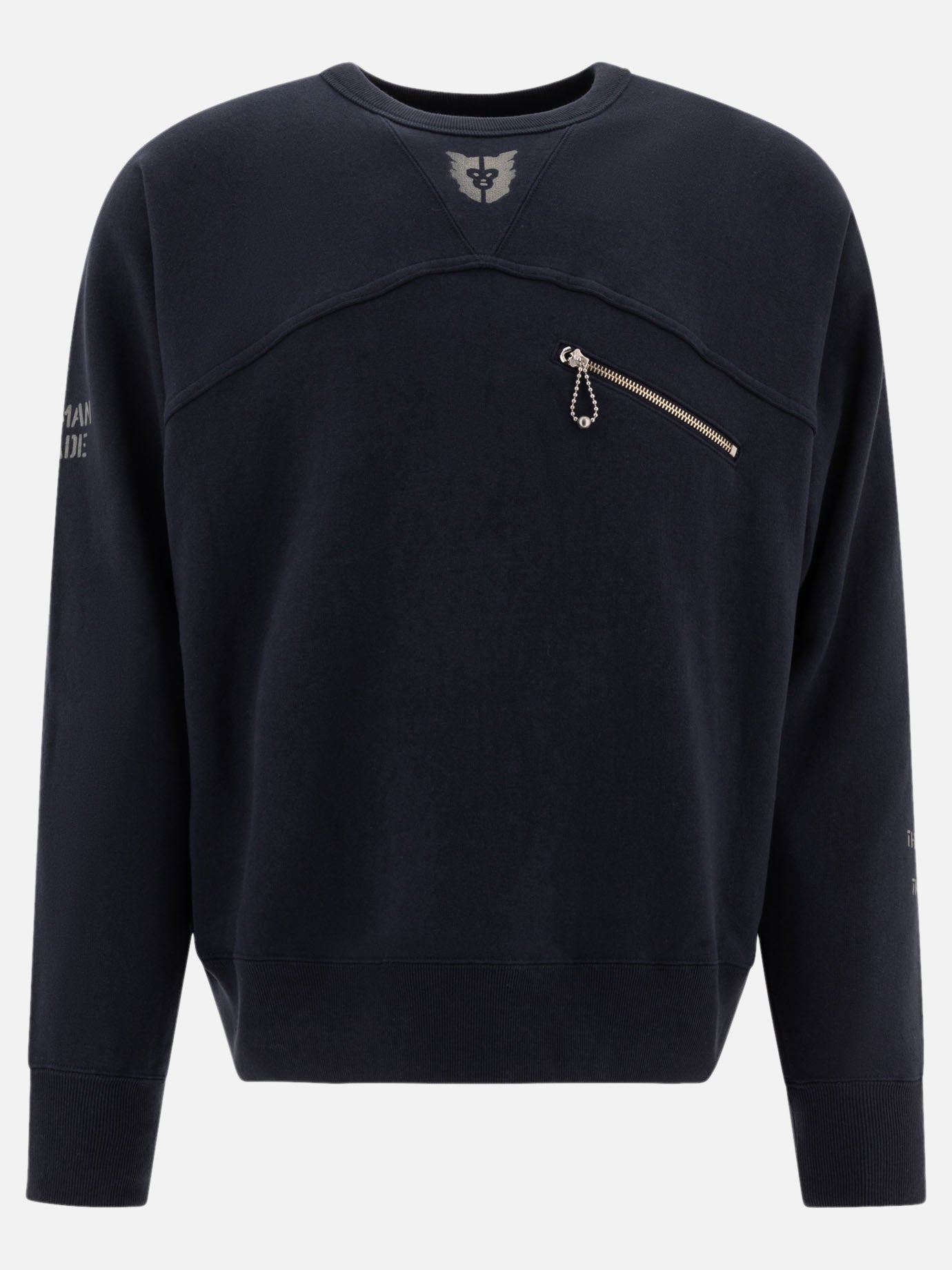 Human Made Sweatshirt with zipper detail Black