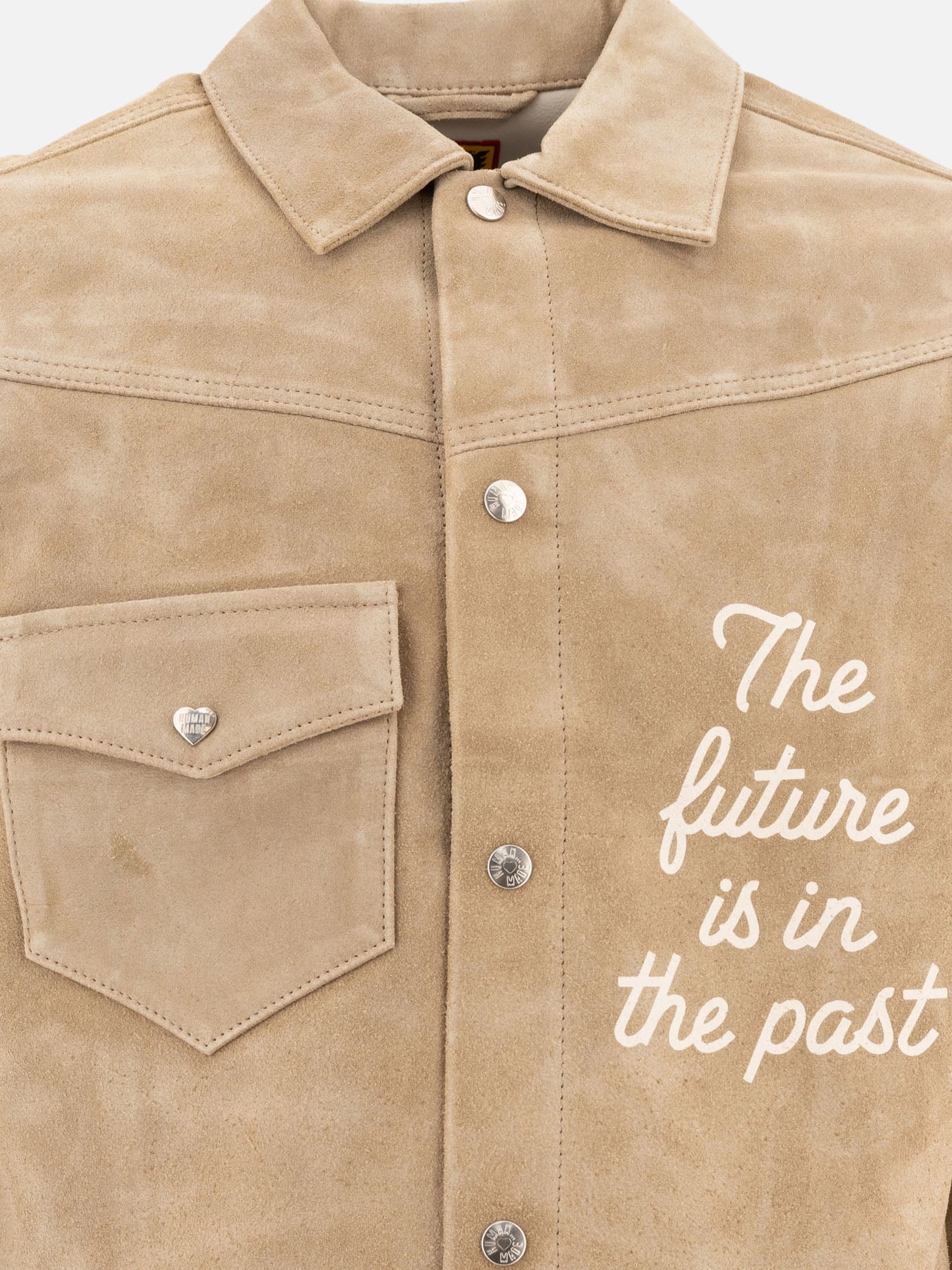 Human Made Giacca in pelle scamosciata 13552043_L Beige thumbnail_3