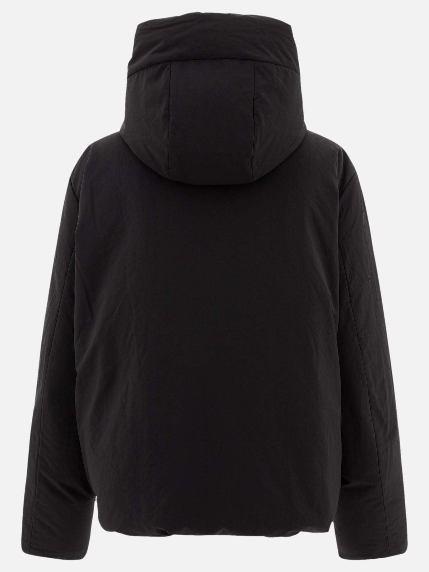 Jil Sander Hooded down jacket Black