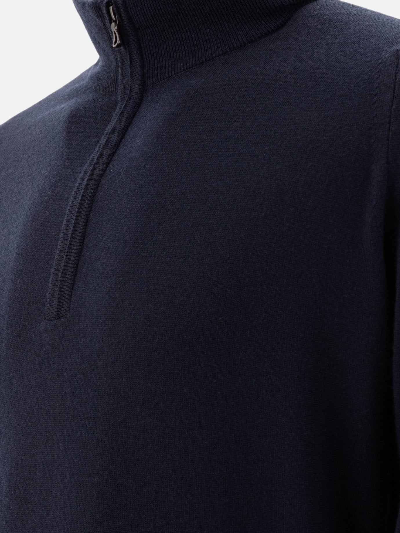 John Smedley "Tapton" half-zip sweater Blue