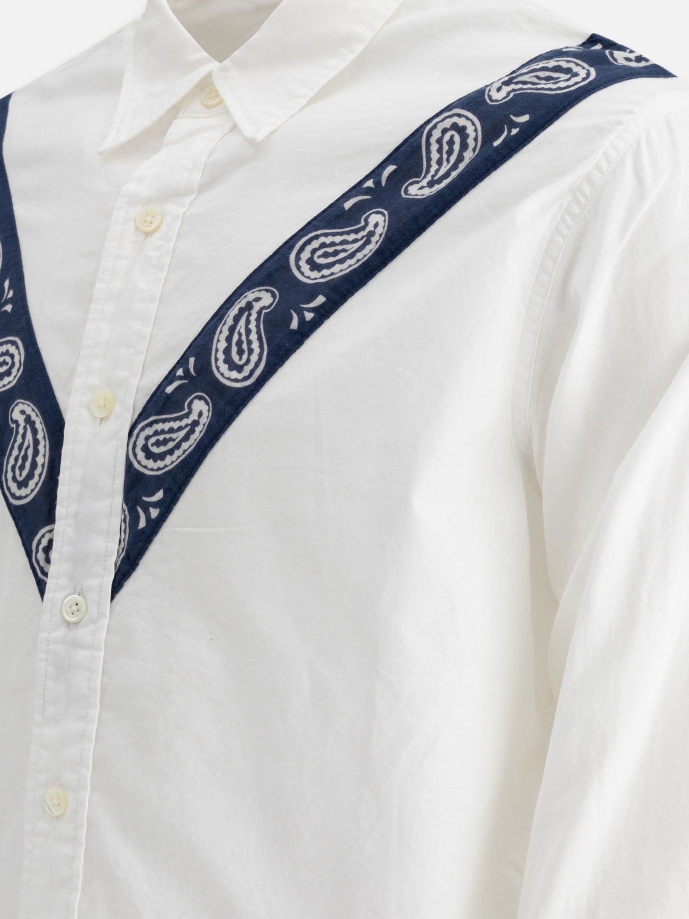 KAPITAL "Pecos Paisley" shirt White