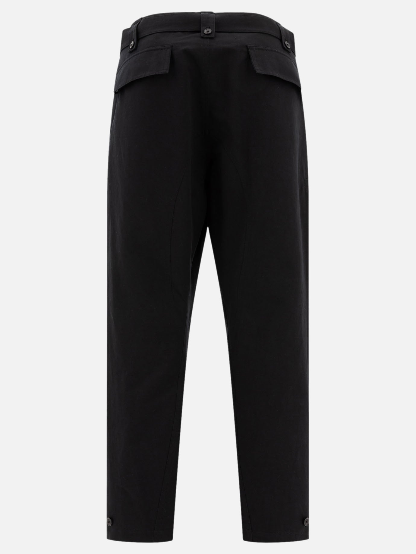 Lemaire "Twisted" trousers with adjustable cuffs Black