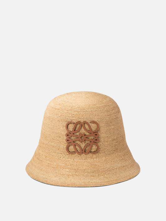 Loewe Raffia bucket hat Beige